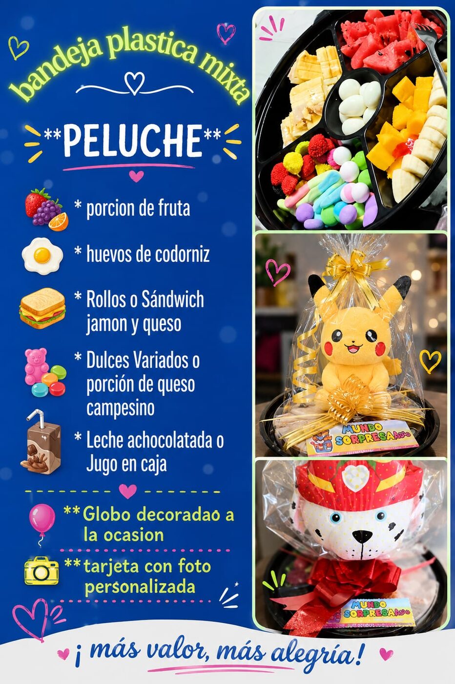 Desayuno sorpresa con peluche